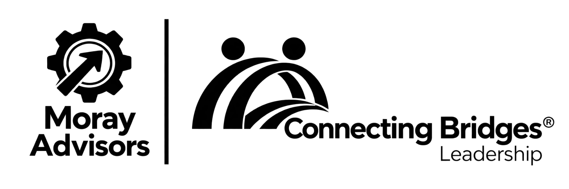 Moray Advisors and Connecting Bridges Leadership combined logo